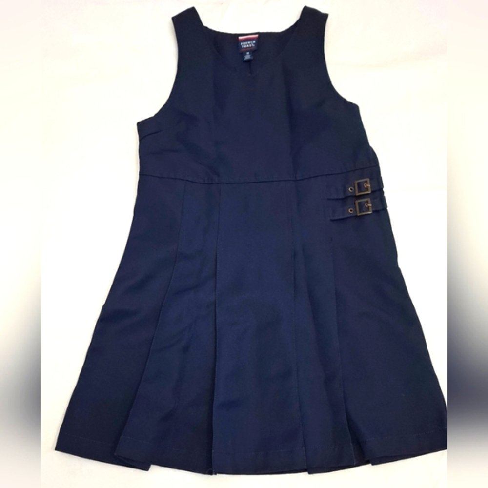 French Toast. Girl Navy Blue. Sleeveless Uniform Dress (Sz.10)